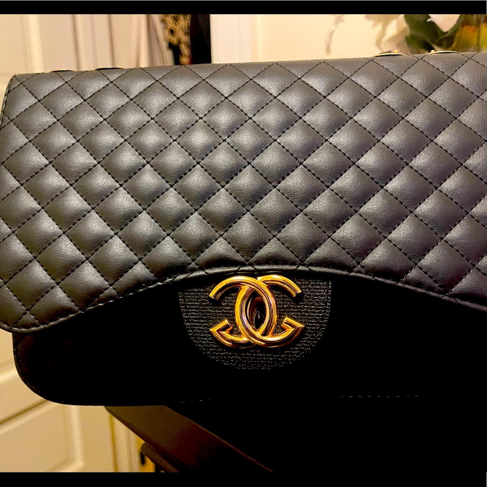 A black purse